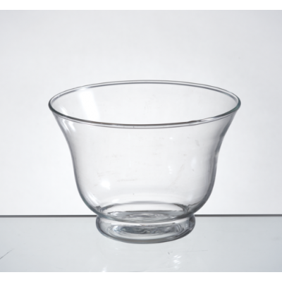 medium simple clear glass bowl for decor