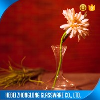 best sale home goods decorative rectangular chinese glass vase