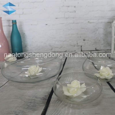 orchid clear glass hyacinth turquoise vase flower pot