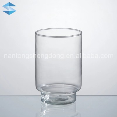 indoor transparent glass flower pot