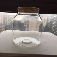 glass jar fresh food storage jar with bamboo lid