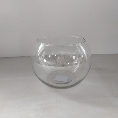 glass home decor of transparent glass fish bowl vase